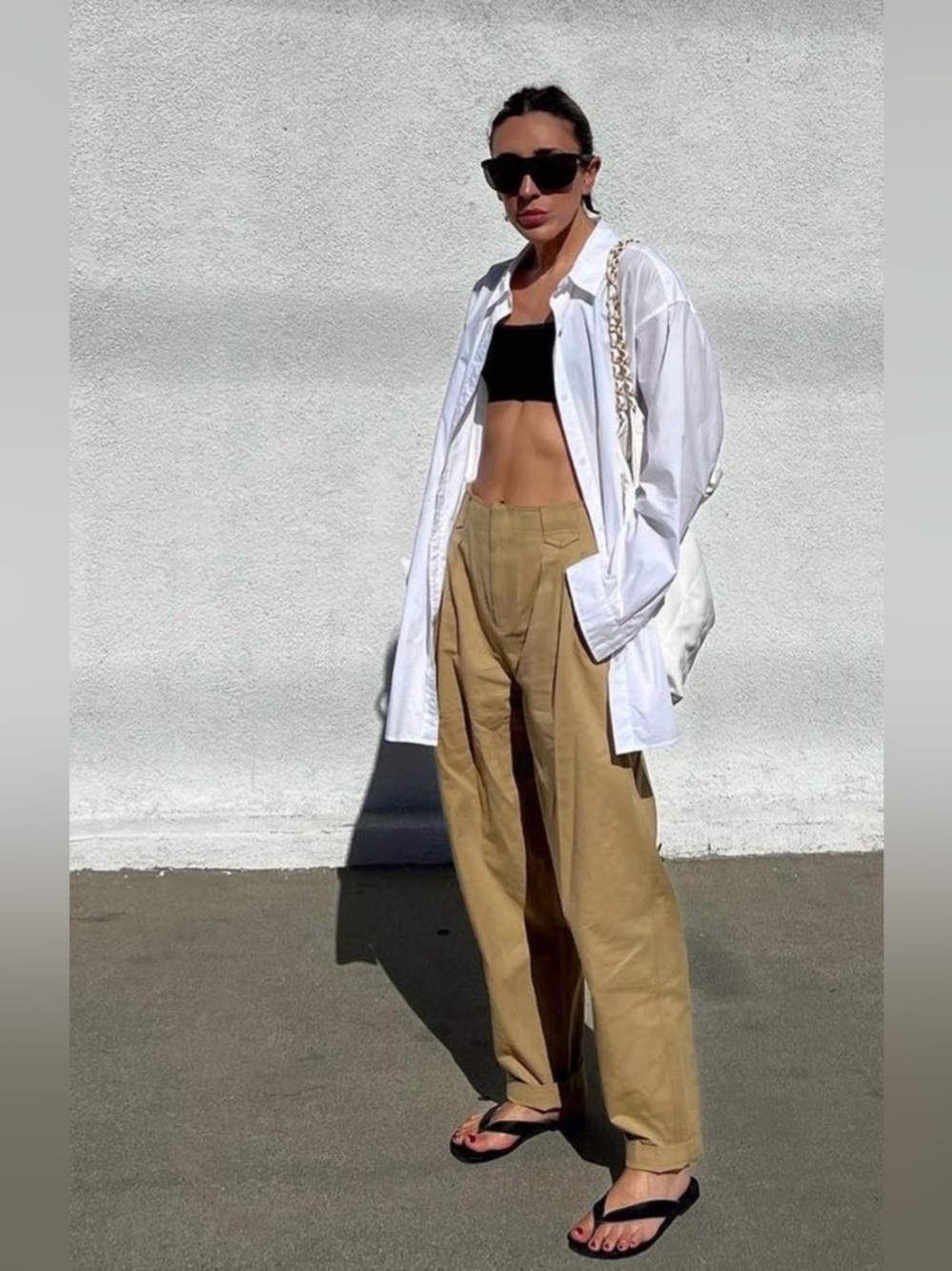 New! Song Of Style Quinn Khaki Balloon Tapered Trouser Pant Small Nwt! — image 5 of 8